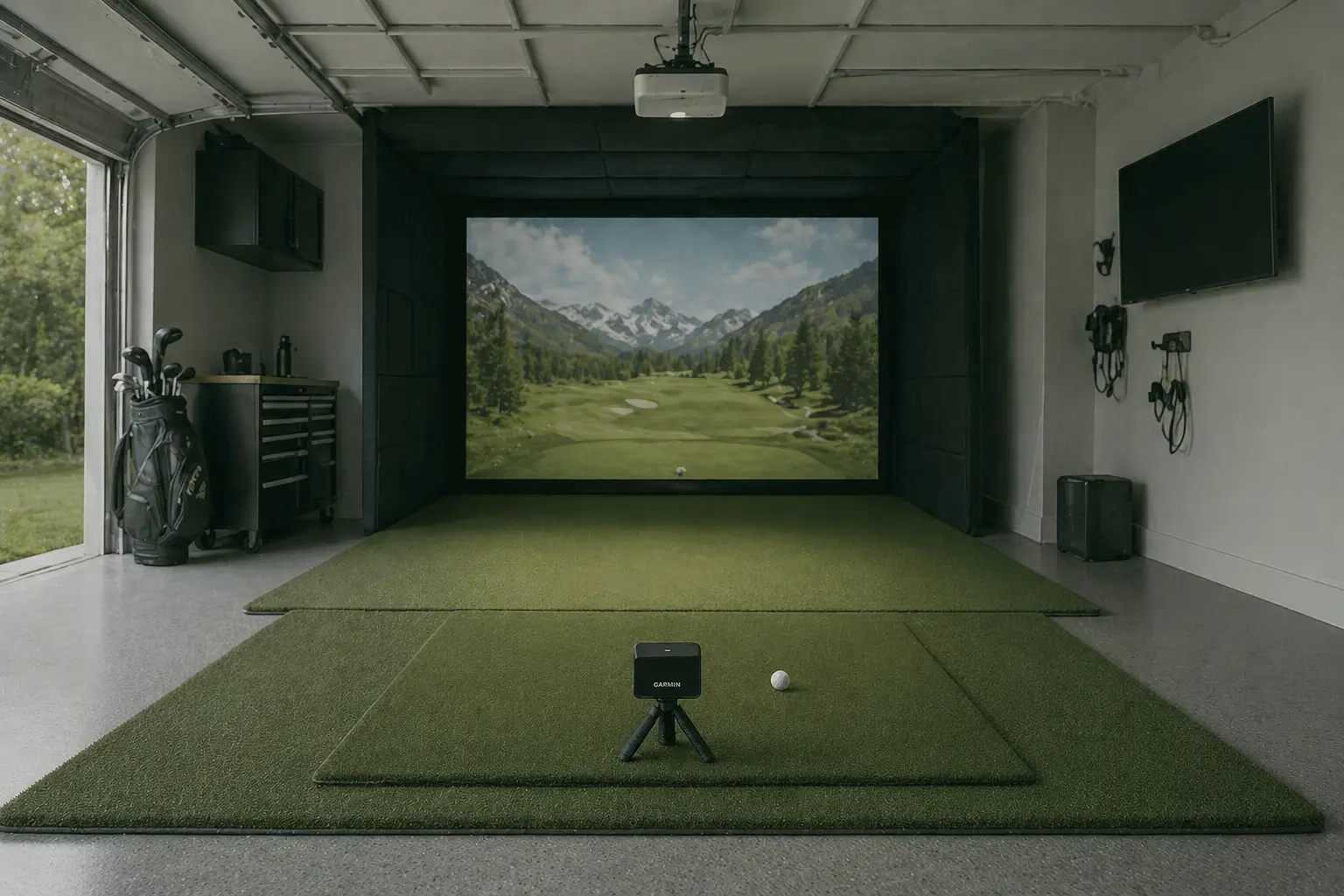 The Complete $6,500 Garage Golf Simulator Build: Garmin R10 Setup Guide That Actually Works