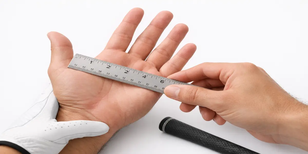 Measuring hand for golf grip size